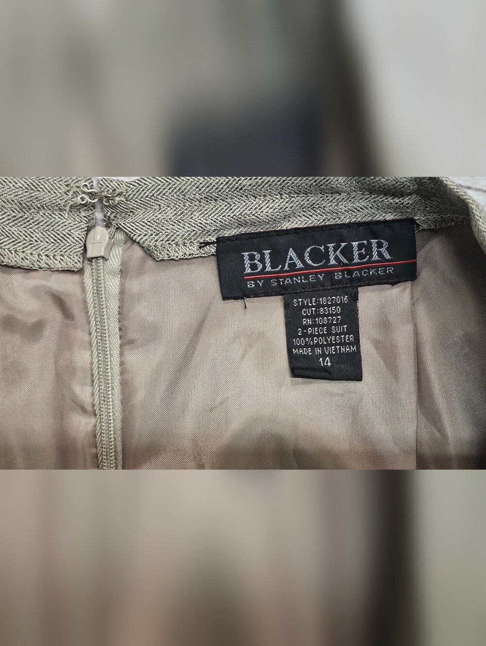 Vintage Blacker By Stanley Blacker  Skirt 2-Piece Suit Set Women's Size 14 - Picture 10 of 11